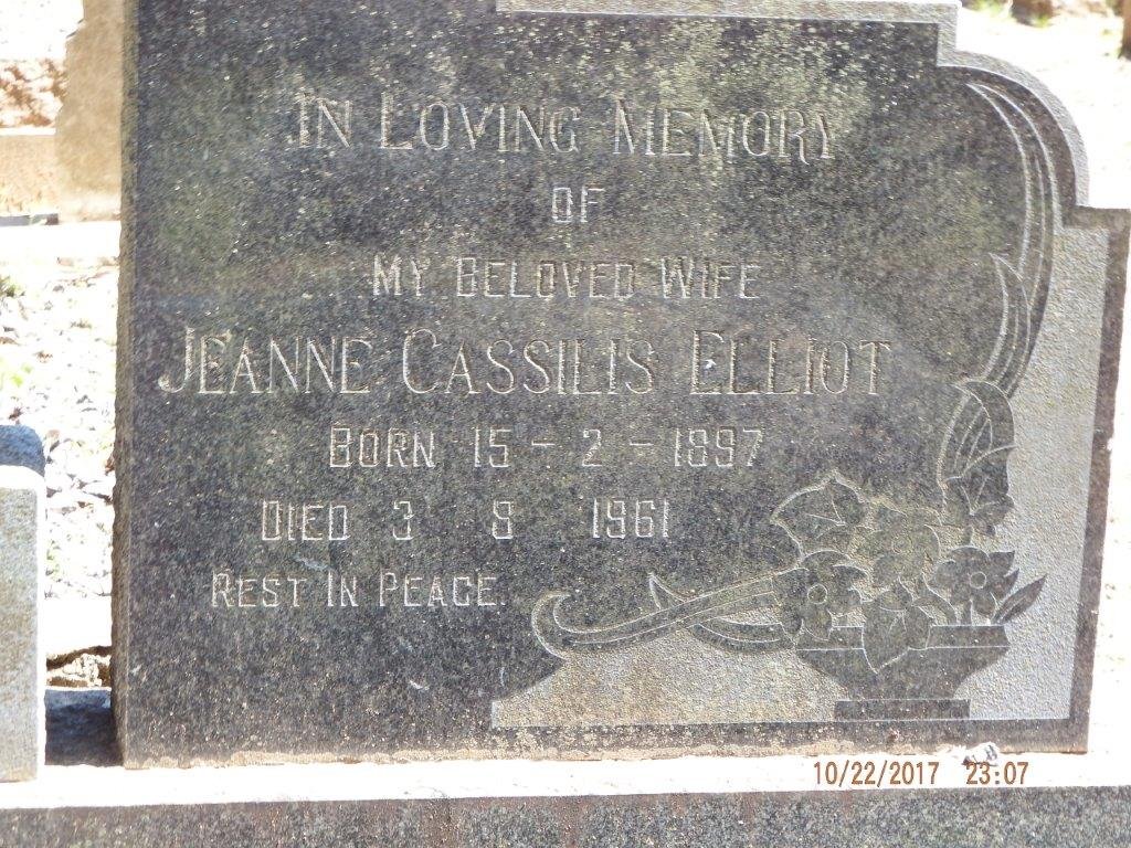 ELLIOT Jeanne Cassilis 1897-1961