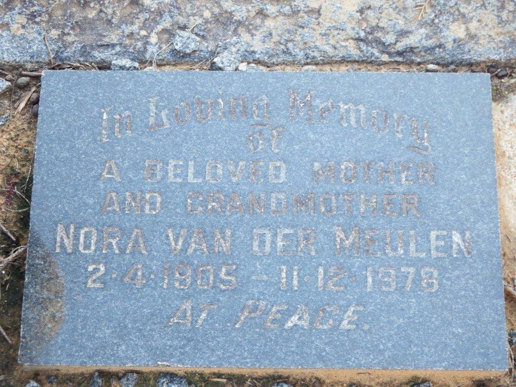 MEULEN Nora, van der 1905-1978