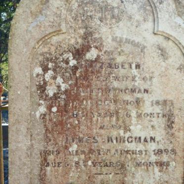 KINGMAN James -1898 &amp; Elizabeth 1883