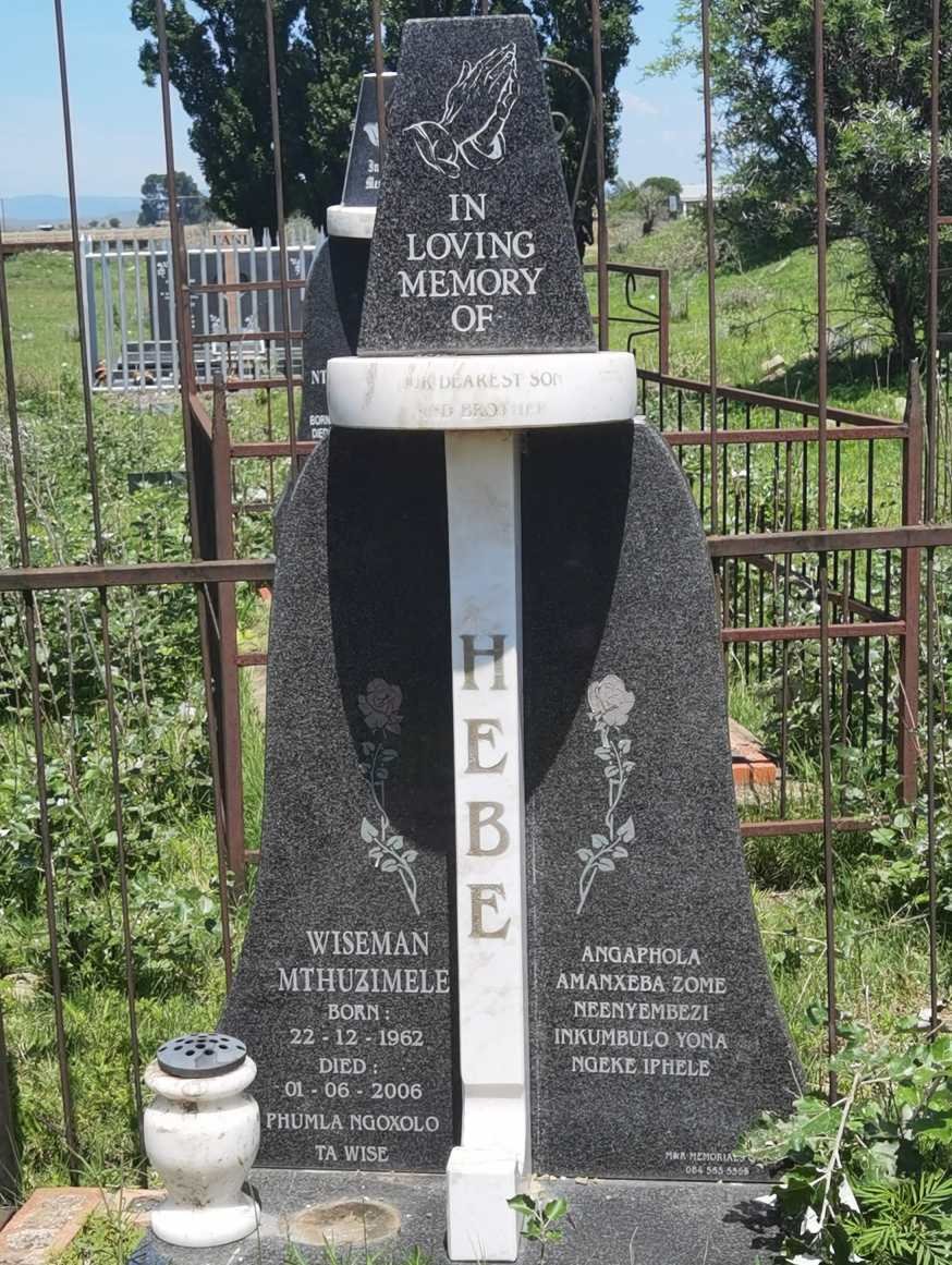 HEBE Wiseman Mthuzimele 1962-2006