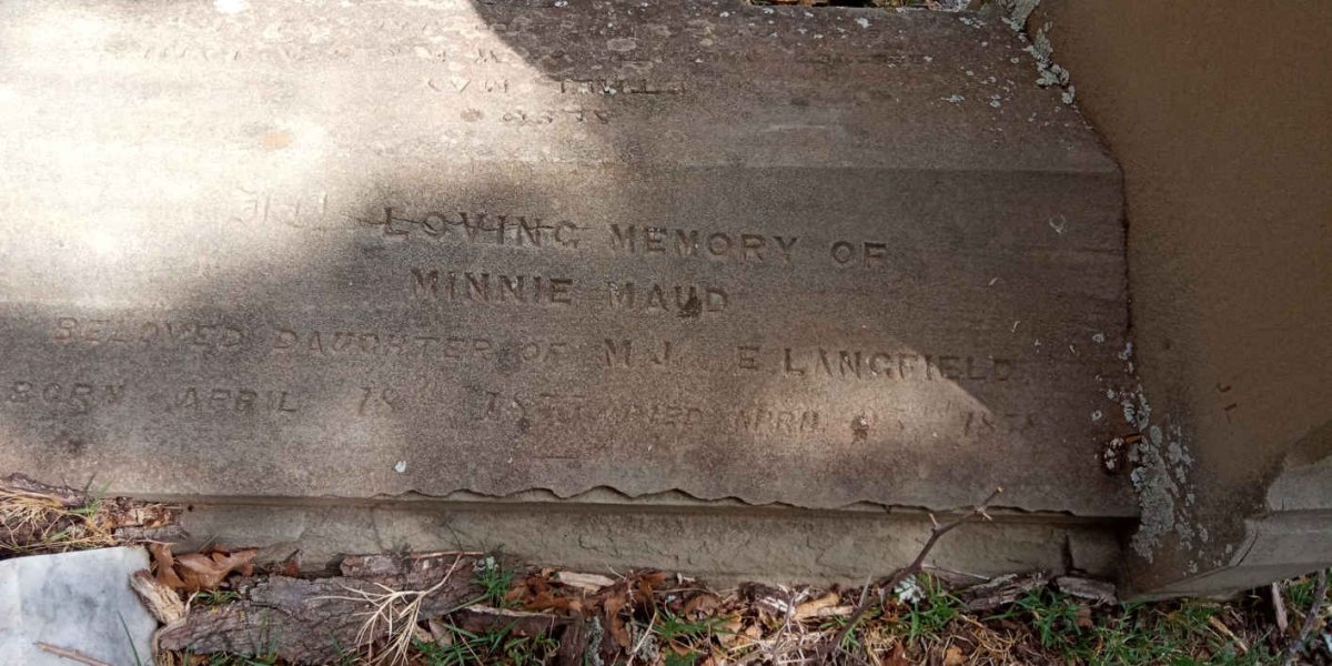 LANGFIELD Minnie Maud 1877-1878 :: JAMES Ethel May 1877-1878 