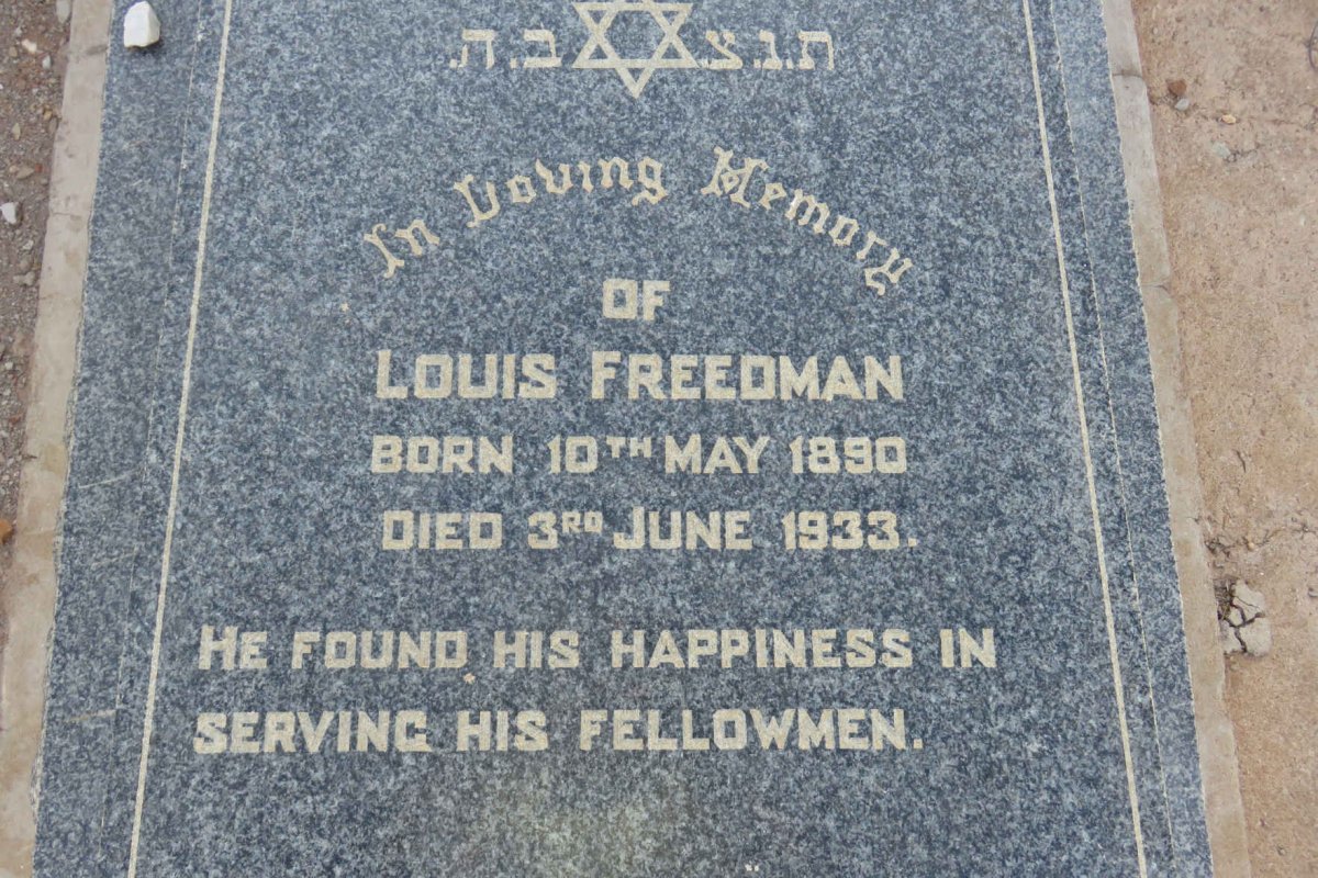 FREEDMAN Louis 1890-1933