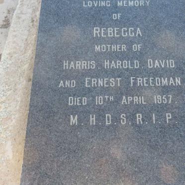 FREEDMAN Rebecca -1957