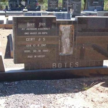 BOTES Gert J.S. 1912-1980