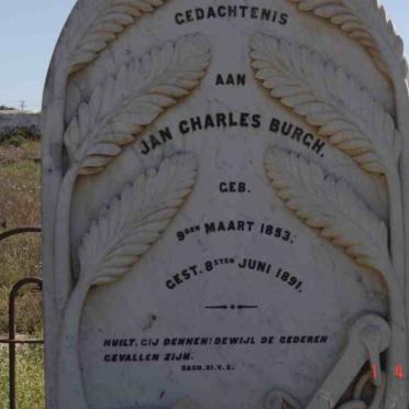 BURGH Jan Charles 1853-1891