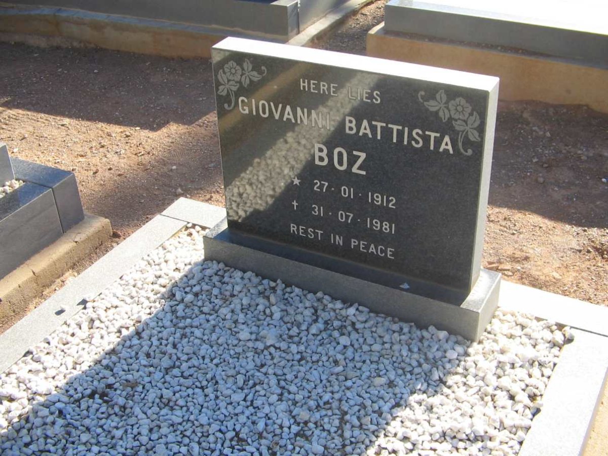 BOZ Giovanni Battista 1912-1981