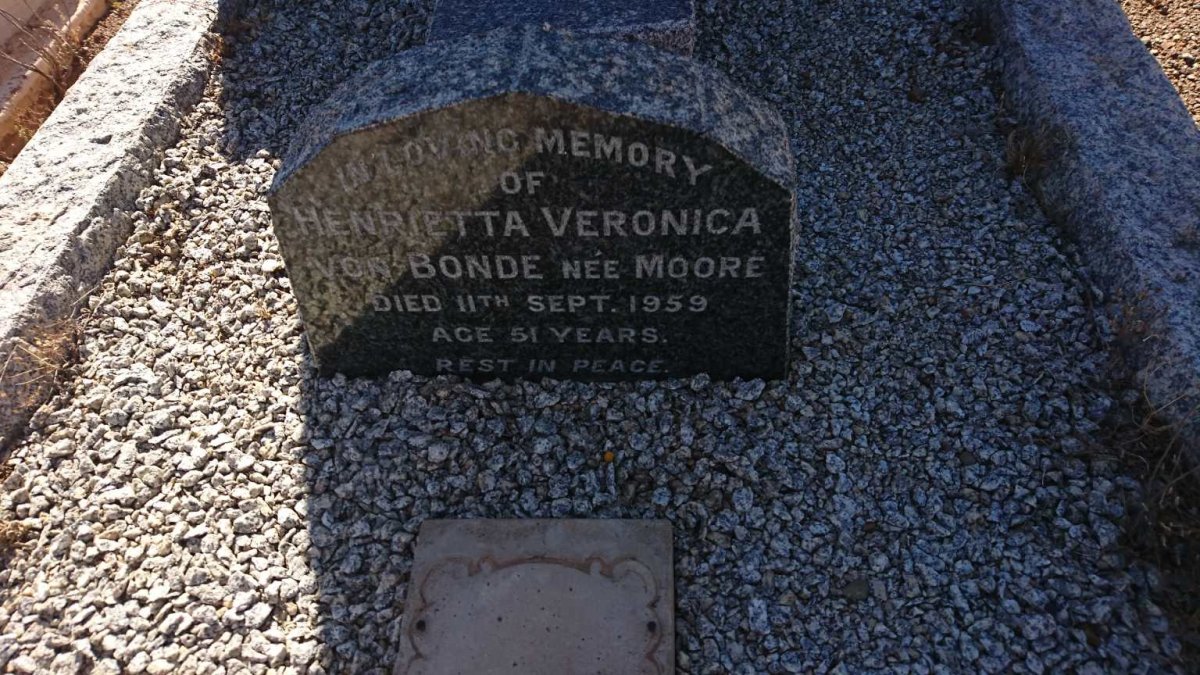 BONDE Henrietta Veronica, von nee MOORE -1959