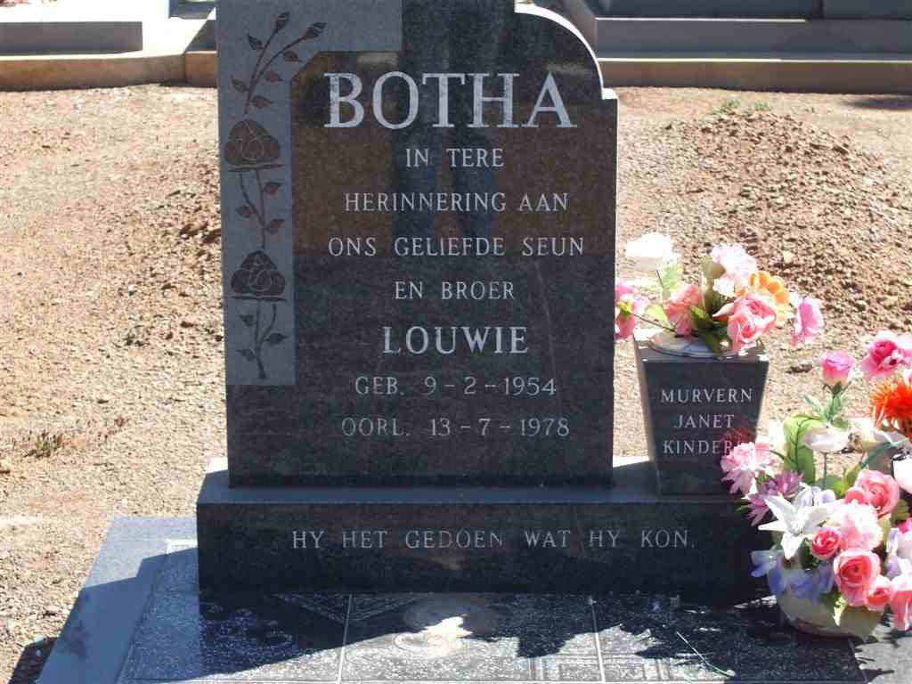 BOTHA Louwie 1954-1978