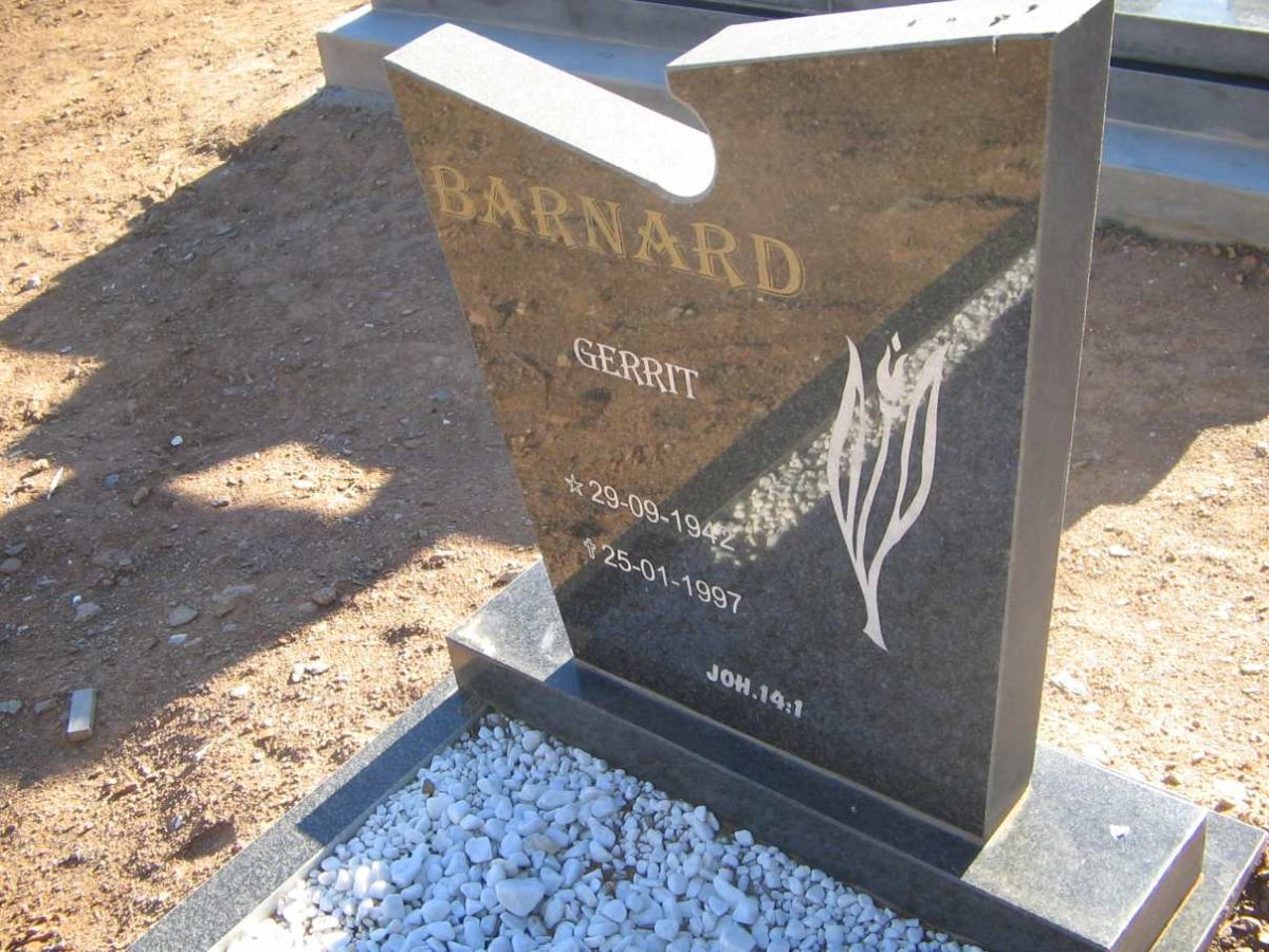BARNARD Gerrit 1942-1997
