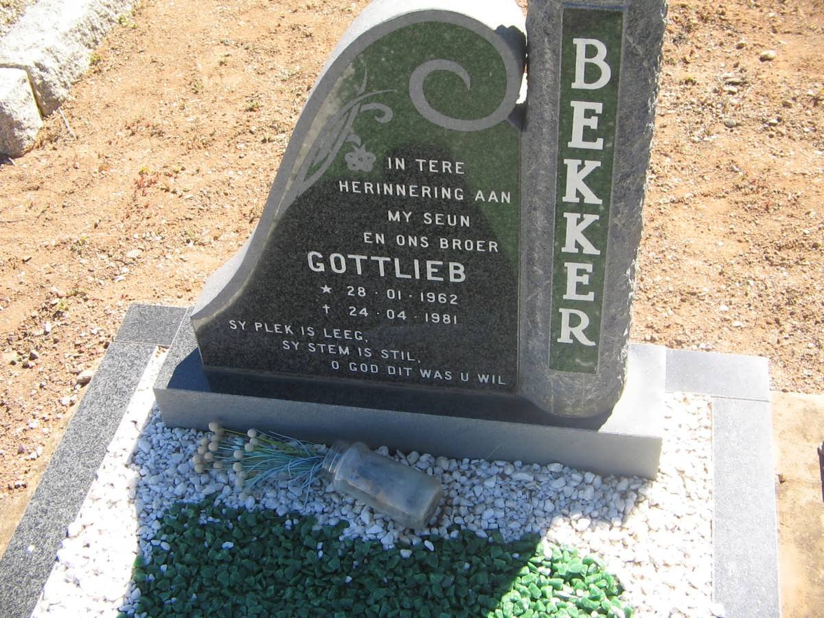 BEKKER Gottlieb 1962-1981