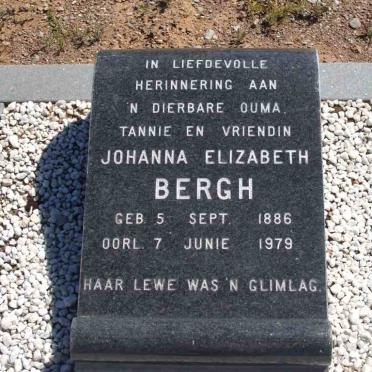 BERGH Johanna Elizabeth 1886-1979