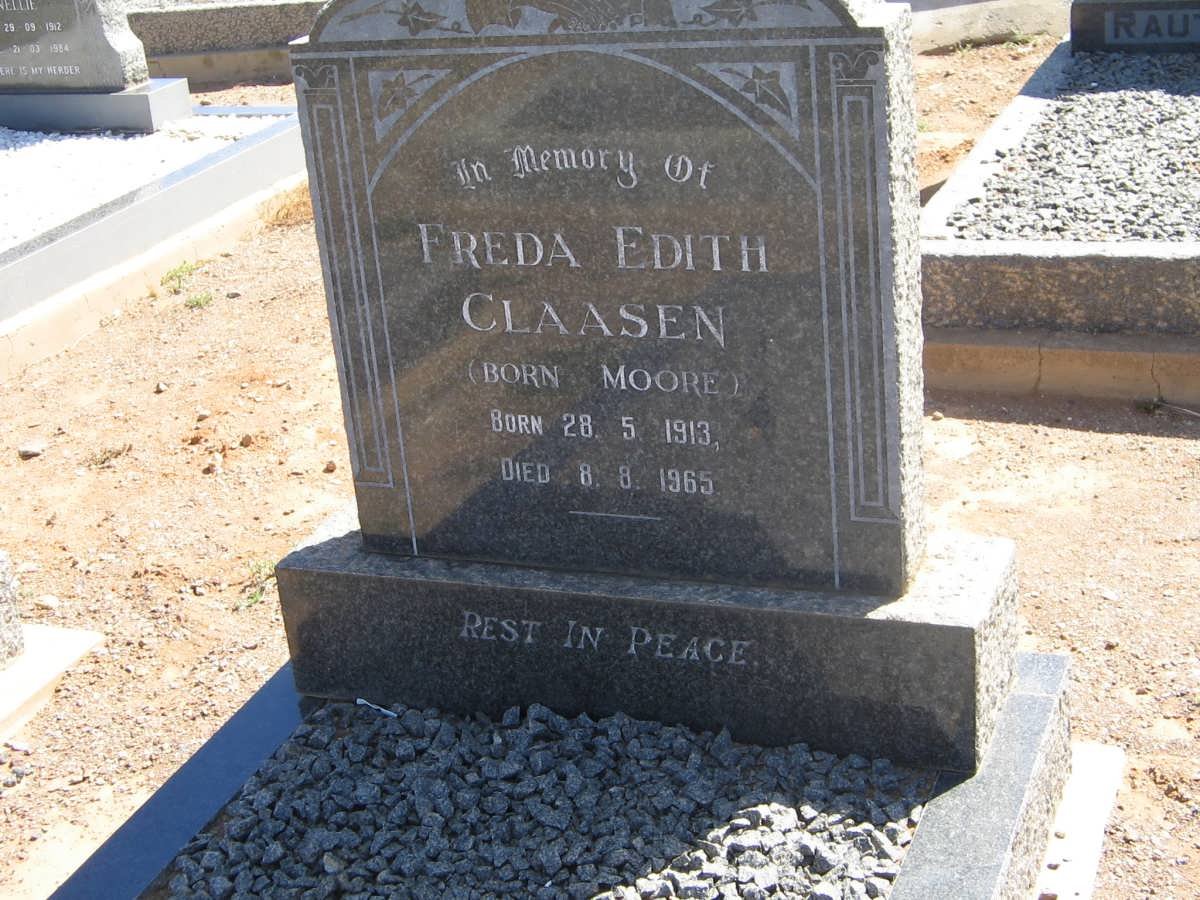 CLAASEN Freda Edith nee MOORE 1913-1965