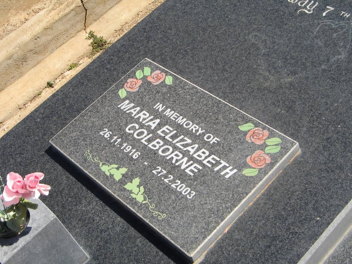 COLBORNE Maria Elizabeth 1916-2003