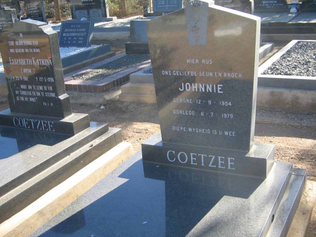 COETZEE Johnnie 1954-1979