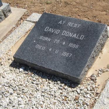 DONALD David 1898-1967