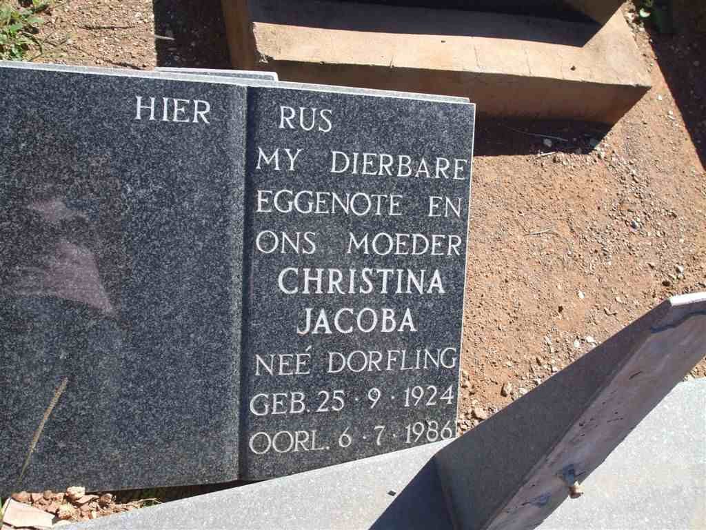 DORFLING Christina Jacoba 1924-1986