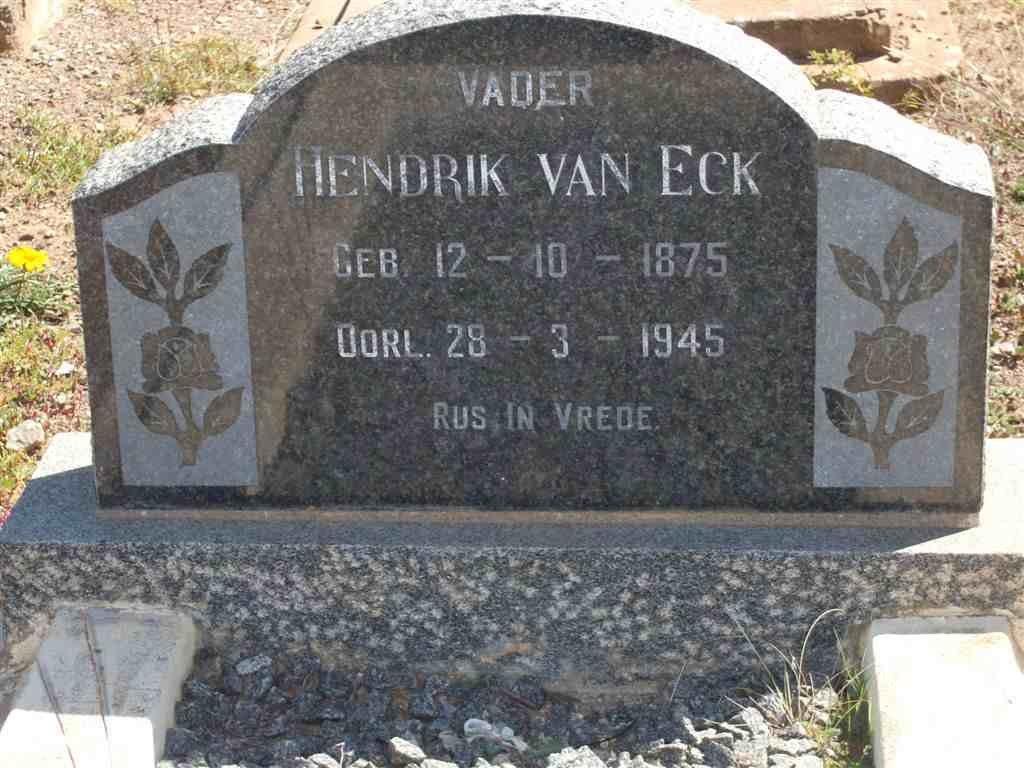ECK Hendrik, van 1875-1945