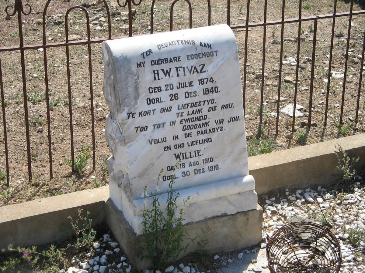 FIVAZ H.W. 1874-1940 :: FIVAZ Willie 1910-1910
