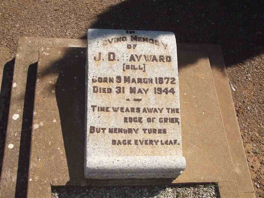 HAYWARD J.D. 1872-1944