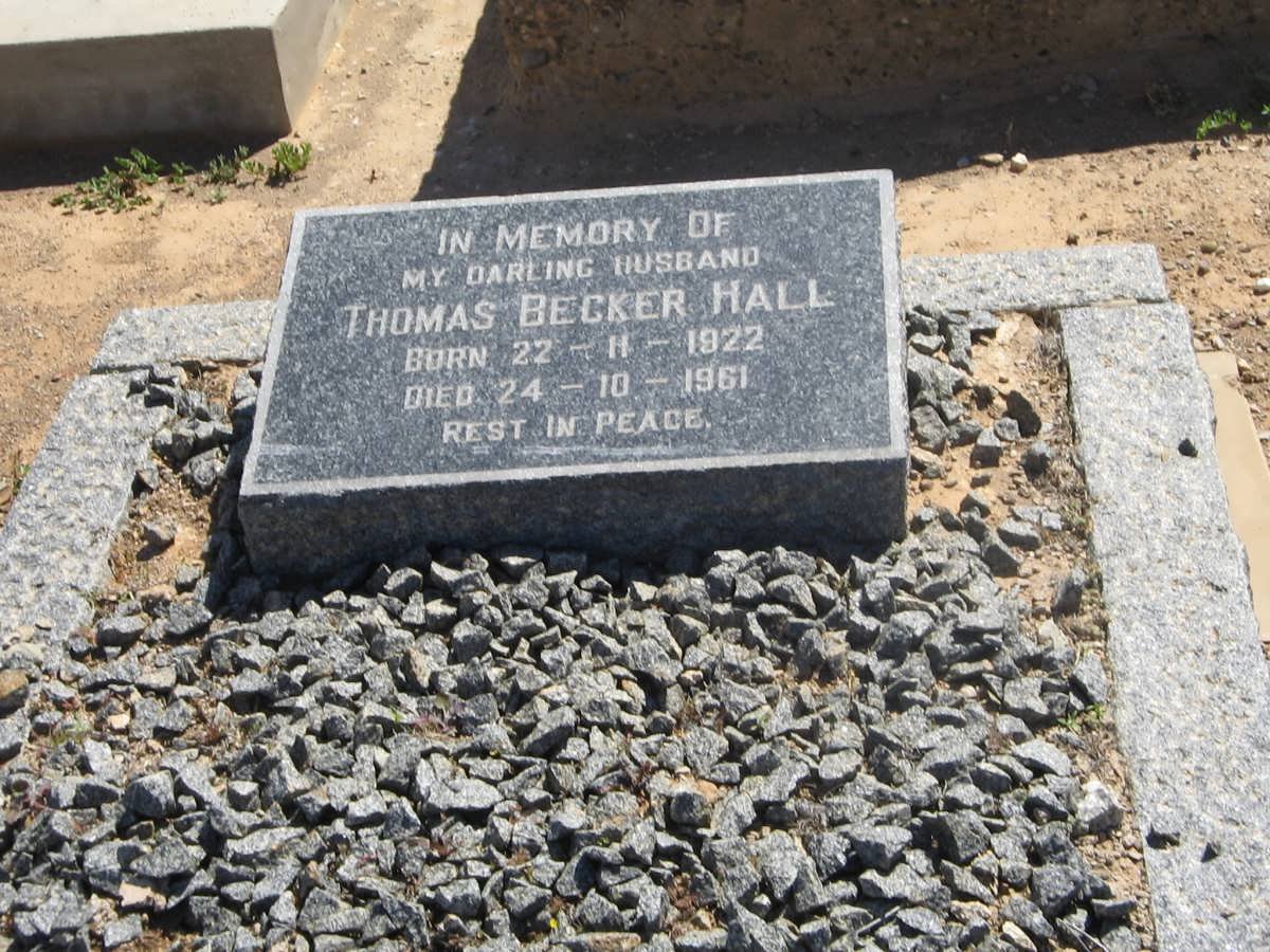 HALL Thomas Becker 1922-1961
