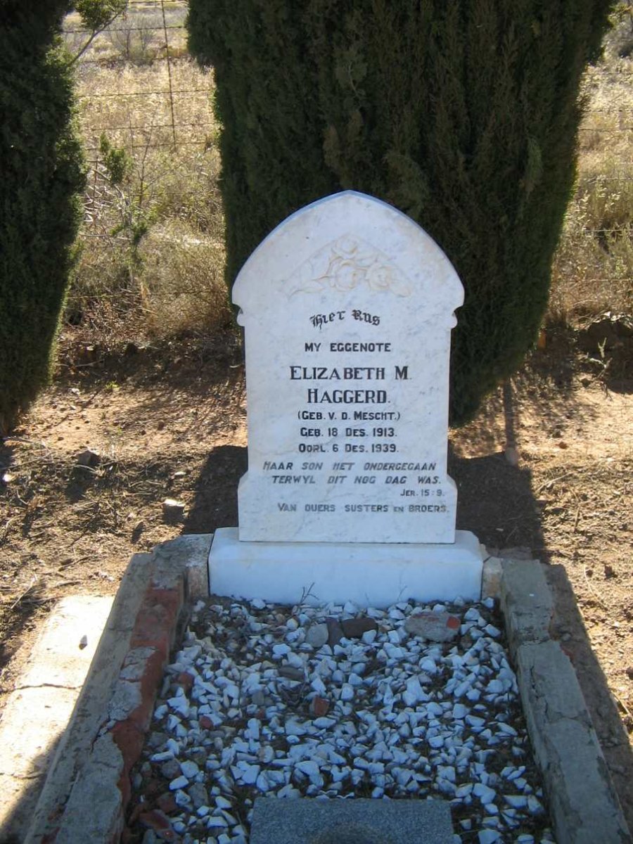 HAGGERD Elizabeth nee v.d. MESCHT 1913-1939