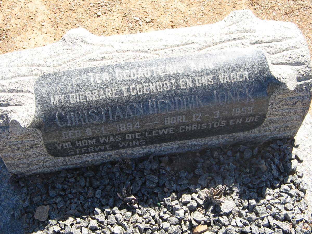 JONCK Christiaan Hendrik 1894-1959