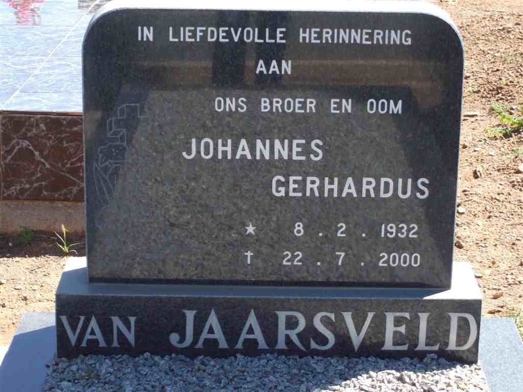 JAARSVELD Johannes Gerhardus, van 1932-2000