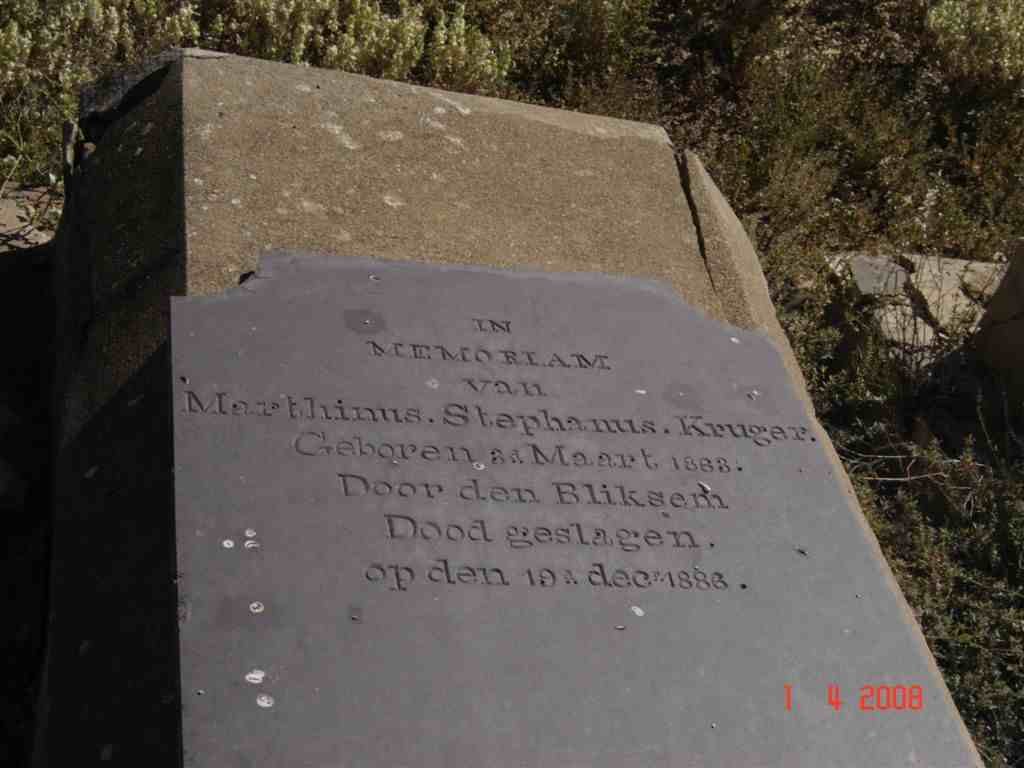 KRUGER Marthinus Stephanus 1883-1888