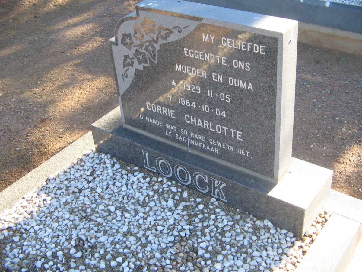 LOOCK Corrie Charlotte 1929-1984