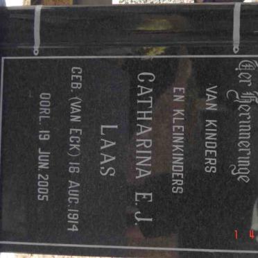 LAAS Catharina E.J. nee VAN ECK 1914-2005