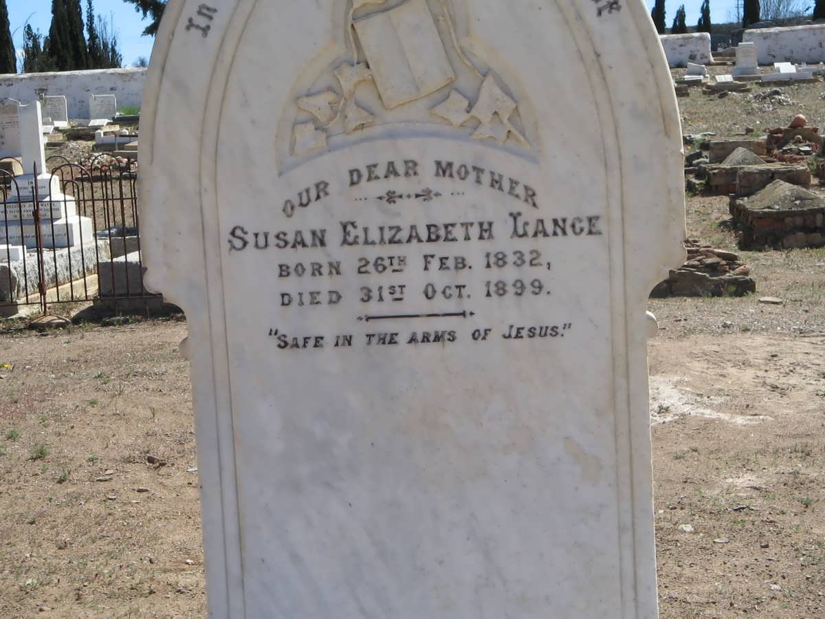 LANGE Susan Elizabeth 1832-1899