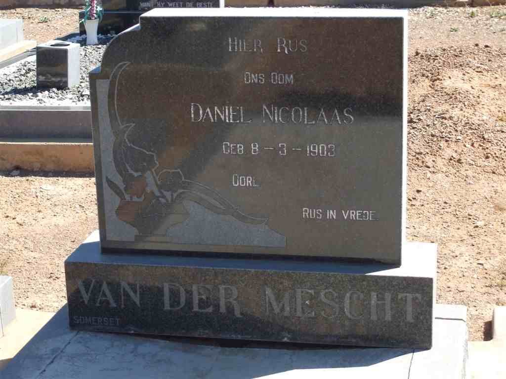 MESCHT Daniel Nicolaas, van der 1903-