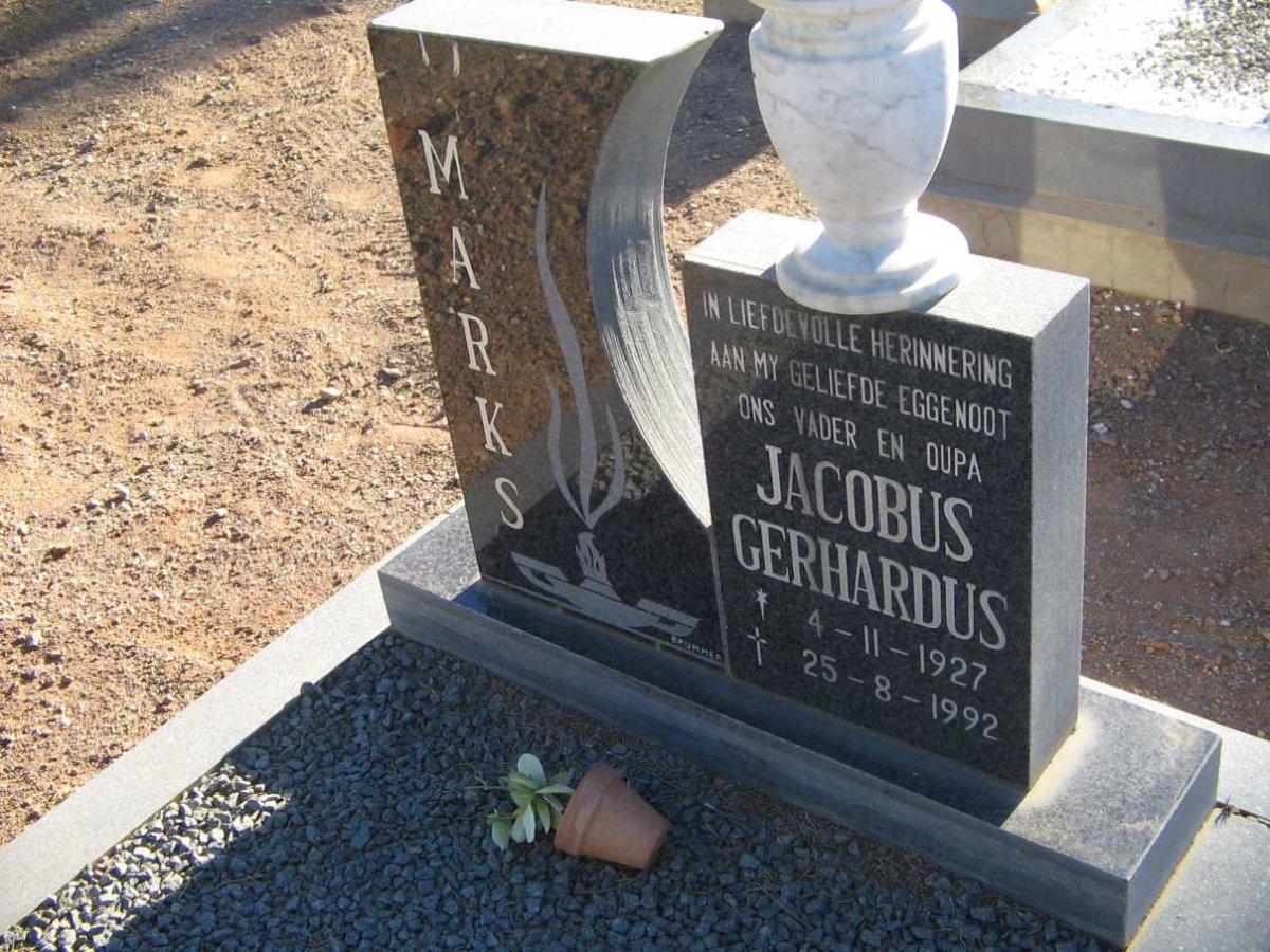 MARKS Jacobus Gerhardus 1927-1992