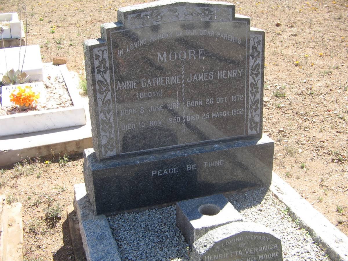 MOORE James Henry 1872-1952 &amp; Anne Catherine BOOTH 1882-1950