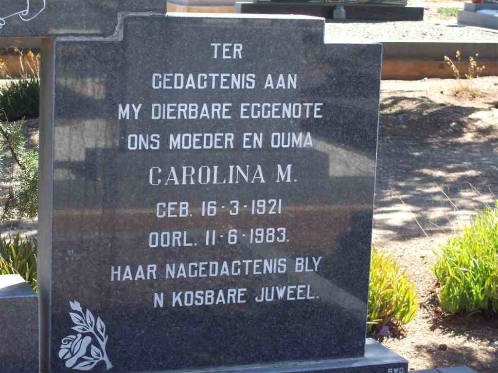 MESCHT  Carolina M., van der 1921-1983