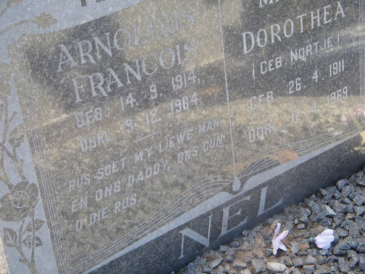 NEL Arnoldus Francois 1914-1964 &amp; Maria Dorothea NORTJE 1911-1969