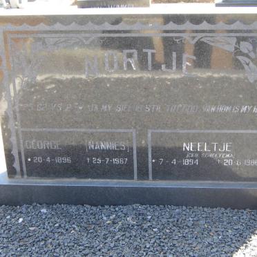 NORTJE George 1896-1967 &amp; Neeltje SCHELTEMA 1894-1986