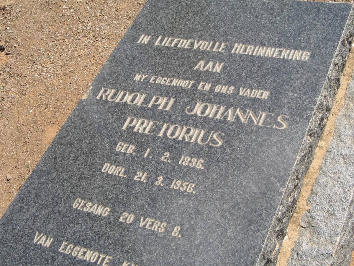 PRETORIUS Rudolph Johannes 1896-1956
