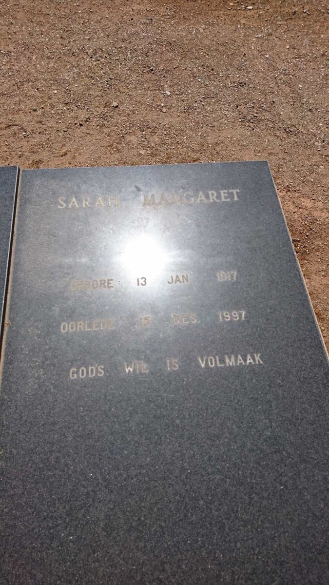 PLESSIS Nico Sarel, du 1904-1996 &amp; Sarah Margaret 1917-1997