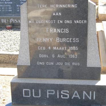 PISANI Francis Henry Burgess, du 1885-1963
