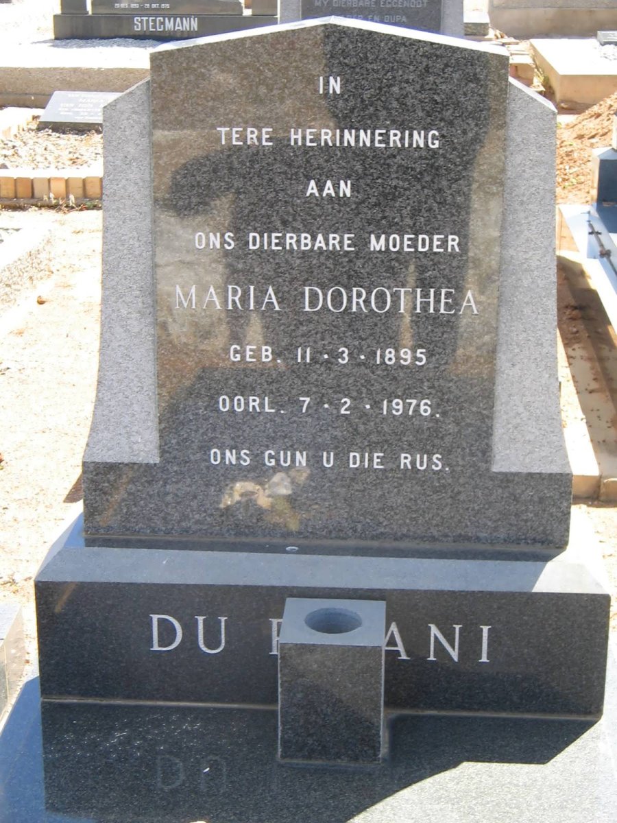 PISANI Maria Dorothea, du 1895-1976