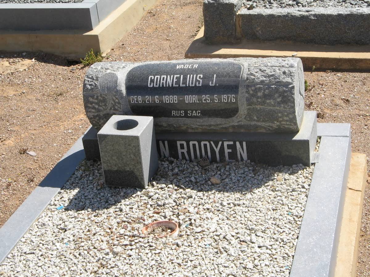 ROOYEN Cornelius J., van 1888-1976