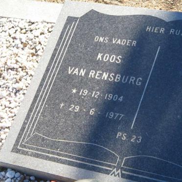 RENSBURG Koos, van 1904-1977
