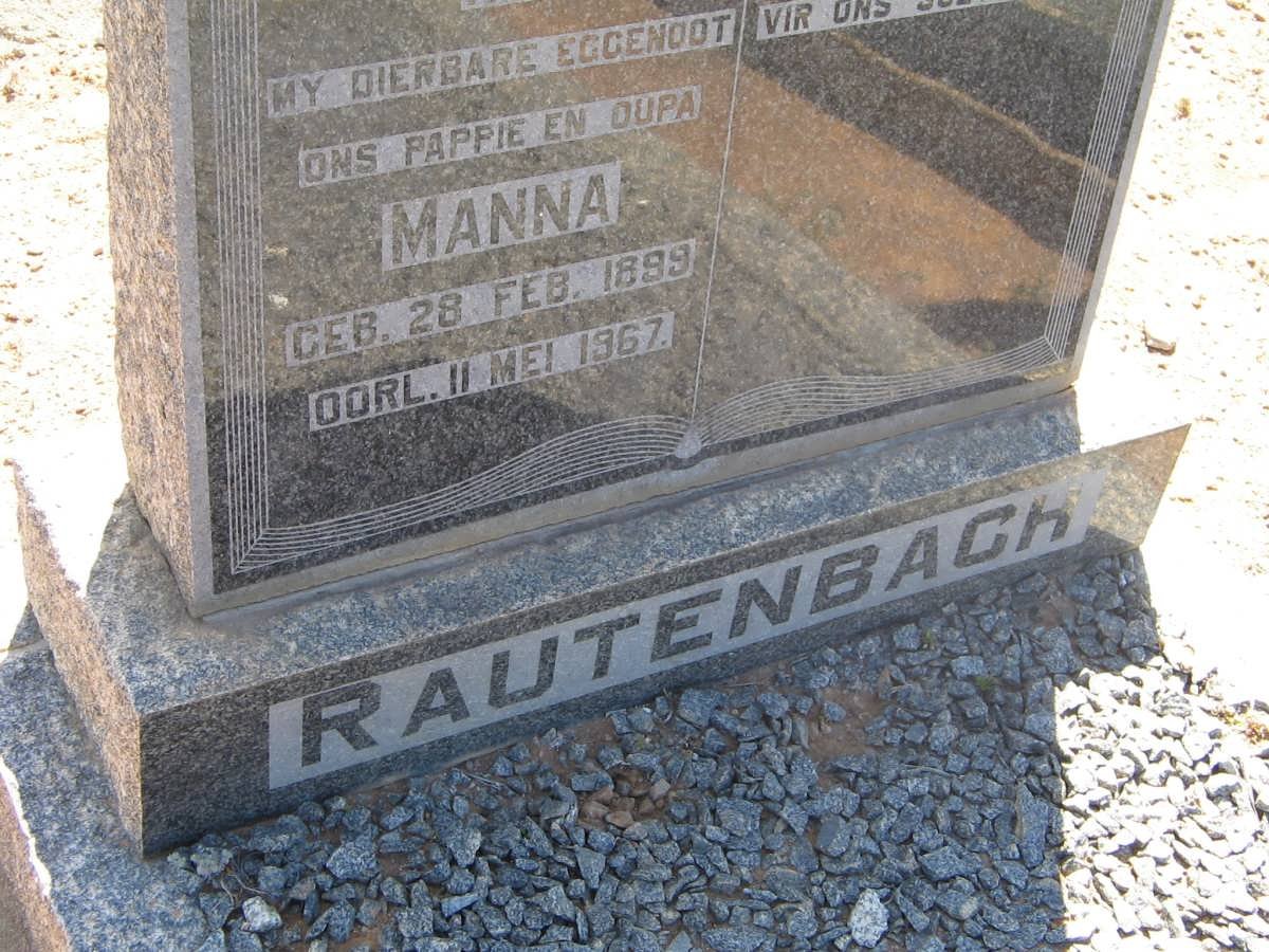 RAUTENBACH Manna 1899-1967