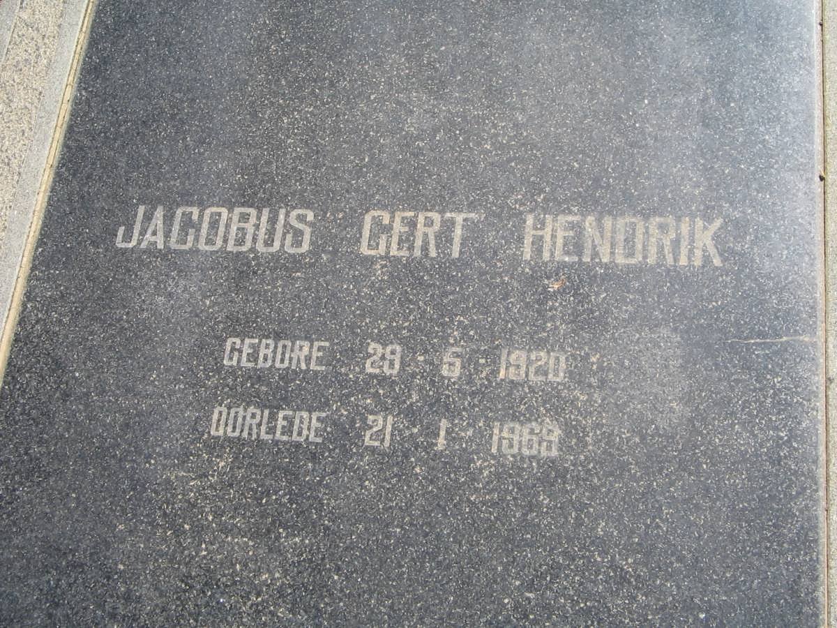 RADEMEYER Jacobus Gert Hendrik 1920-1969
