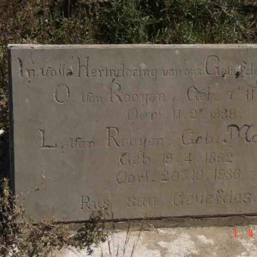 ROOYEN Ockert, van 1864-1939 &amp; Louisa Relinna MAREE 1862-1936