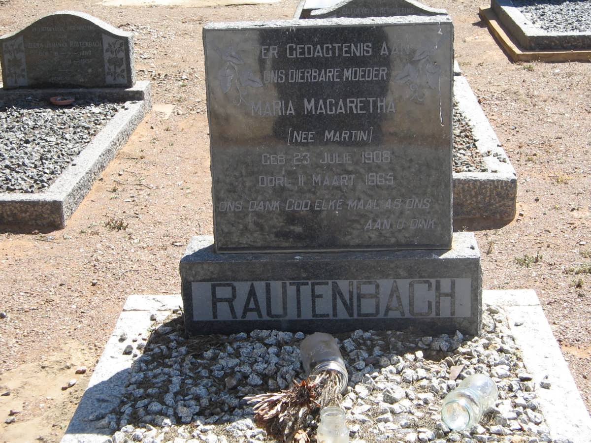 RAUTENBACH Maria Magaretha nee MARTIN 1908-1965