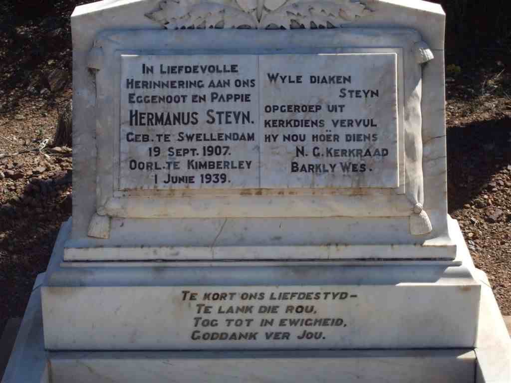 STEYN Hermanus 1907-1939