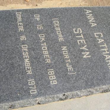 STEYN Anna Catharina nee NORTJE 1889-1970
