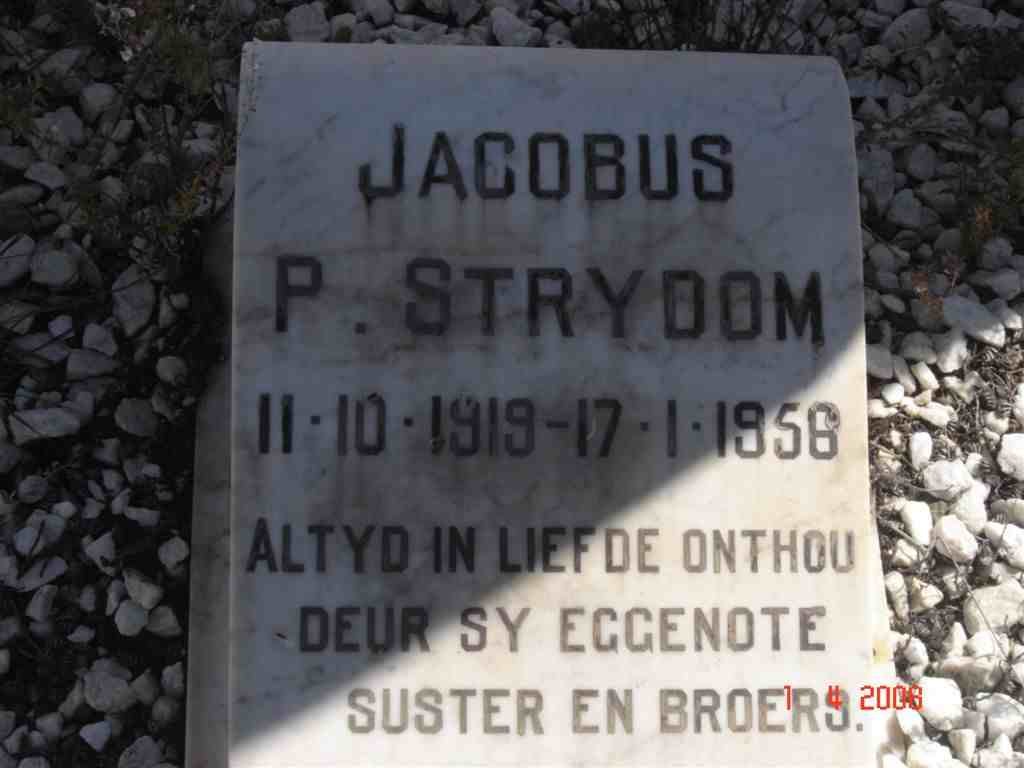 STRYDOM Jacobus P. 1919-1958